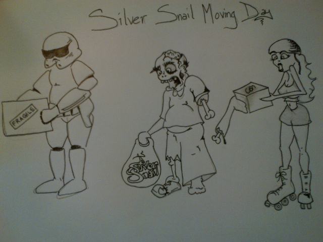 silver snail comic book store toronto cartoon emer schlosser moving day